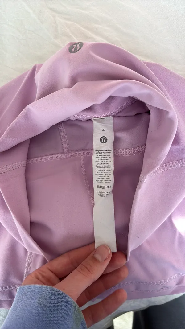 Pink Lululemon Biker Shorts - Image 2