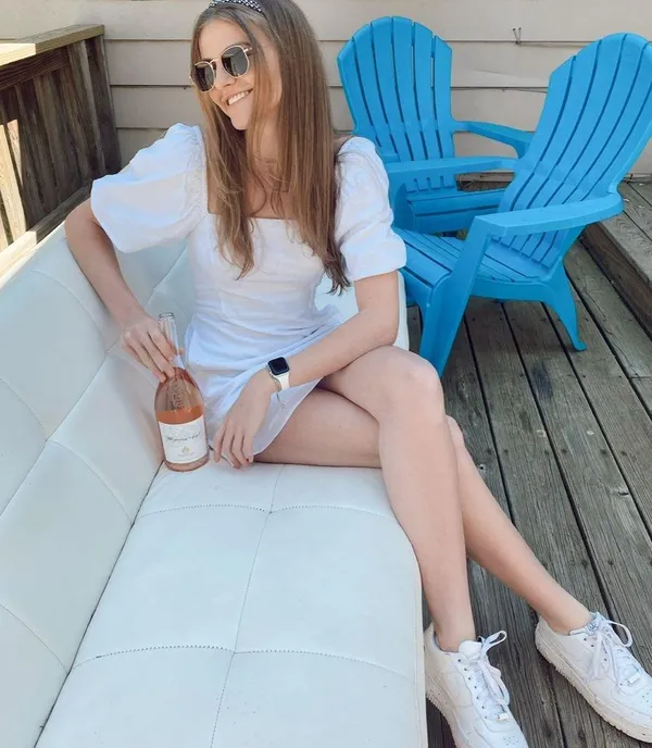 Abercrombie White Puff Sleeve Mini Dress - Image 2