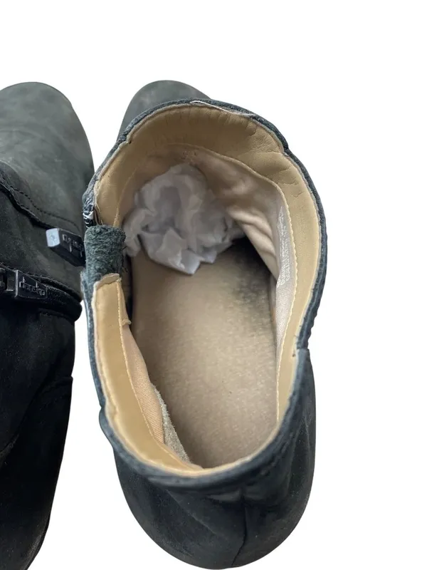 Dansko womens black leather mid ankle casual slip on boots sz 11.5-12 SKU 10-825 - Image 9