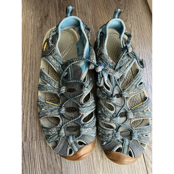 Keen‎ Women's Waterproof Whisper Sport Sandals Blue Gray Hiking Shoes Size 8.5 - Image 2
