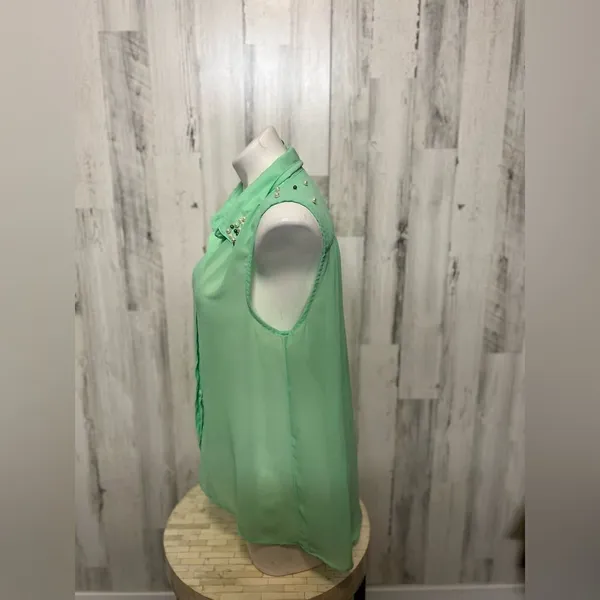 Green blouse Green Size L - Image 5