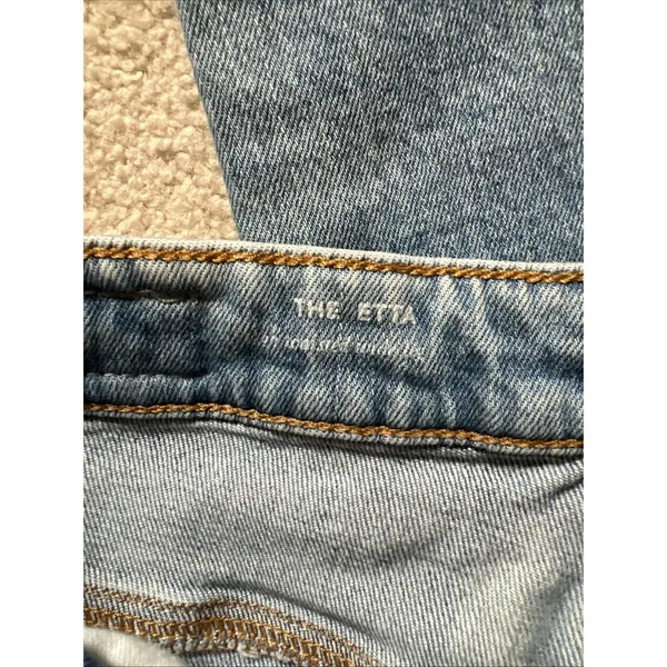 AG Adriano Goldschmied Etta High Waisted Wide Leg Blue Jeans Light Wash - Image 5