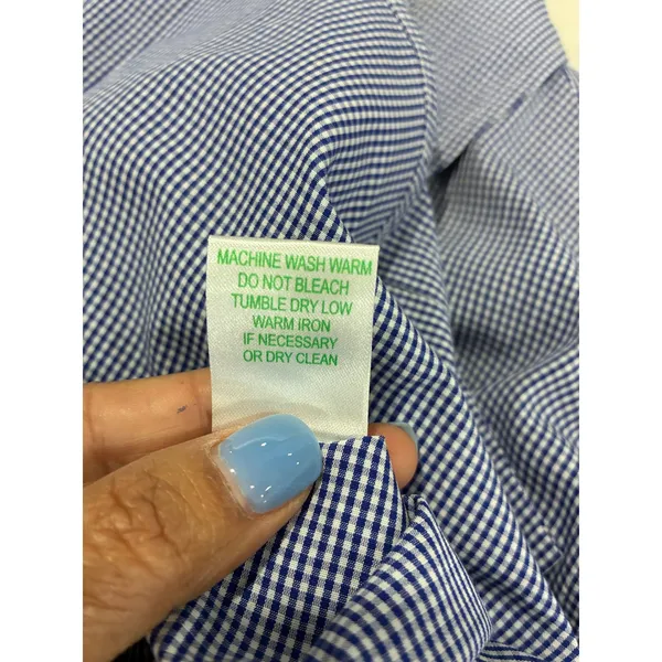 Lilly Pulitzer‎ Button Down Shirt Gingham Print Long Sleeve Top Womens Small - Image 4