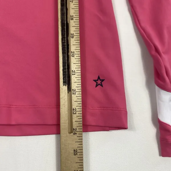 LOHLA SPORT Pullover Womens Small Pink‎ Quarter Zip Chevron Golf Long Sleeve - Image 5