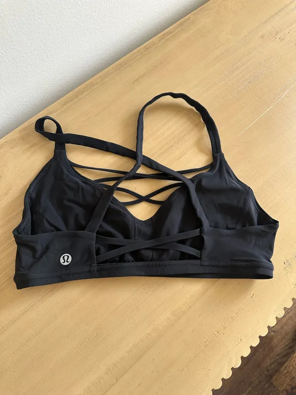 Lululemon Laced With Intent Bra Black 6 - Image 2