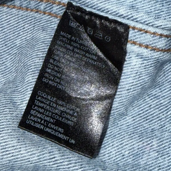 BDG Urban Outfitters Acid Wash Denim Trucker Jacket Light Blue Women Medium - Image 3