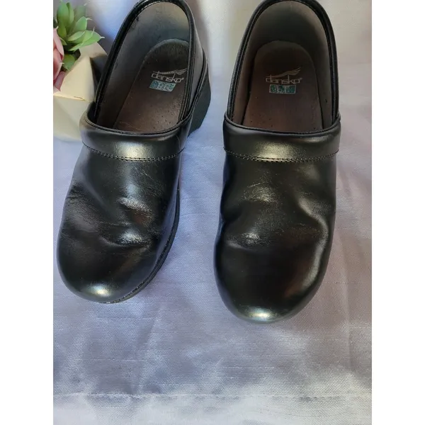 Dansko Professional Clogs Black Leather Size 38 Slip On Shoe Work US 8 .5 - Image 9