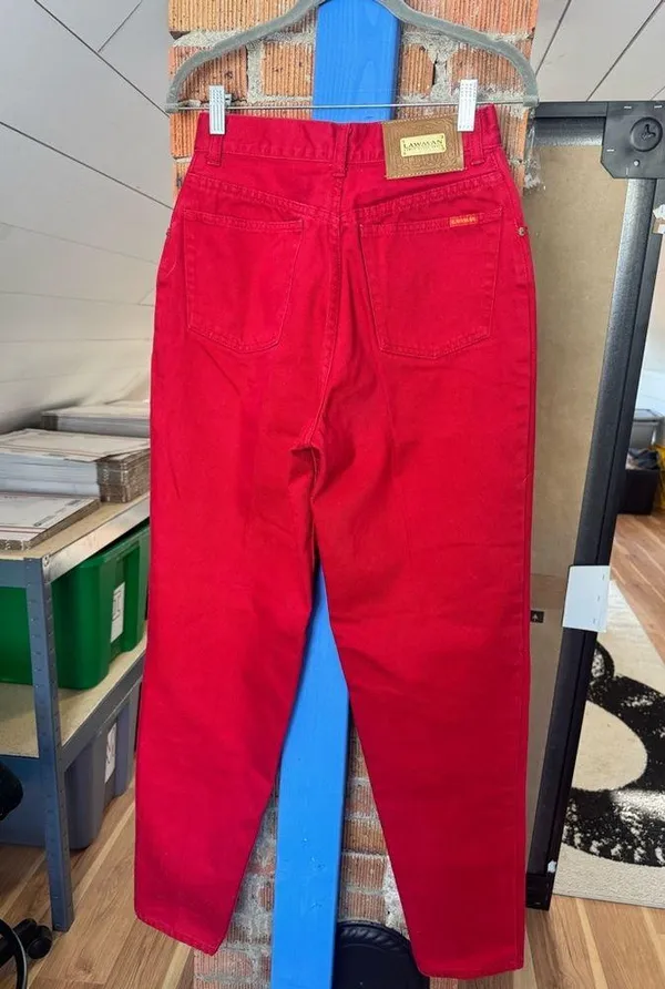 80s Vintage Lawman High Rise Jeans - Image 3