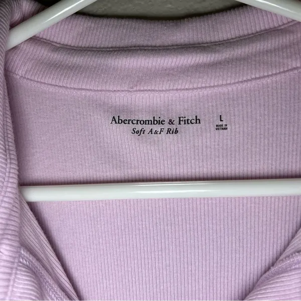 NEW Abercrombie & Fitch lavender soft ribbed bodysuit women’s size large - Image 7