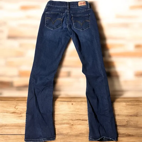 Levi's Signature by Levi Strauss Indigo Boot Cut Jeans #369 - Image 2
