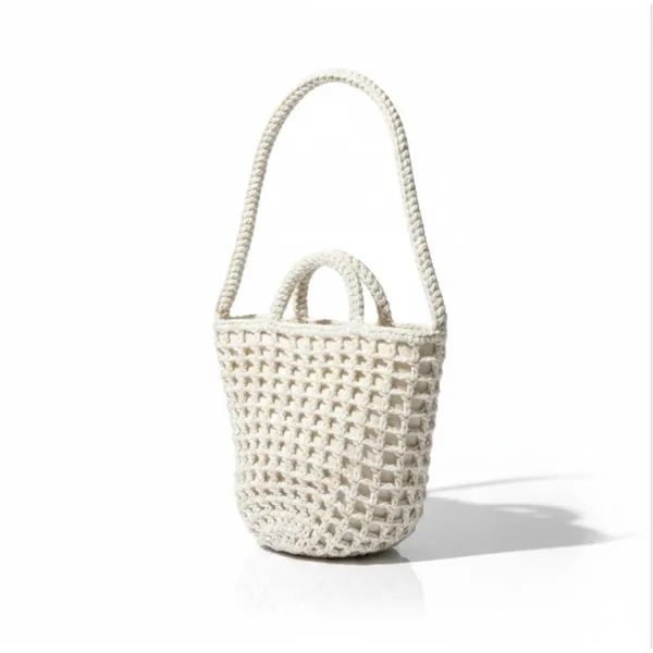 MADEWELL Crocheted Rope Tote Antique Cream Summer Vibes Boho Vacation Resort - Image 2