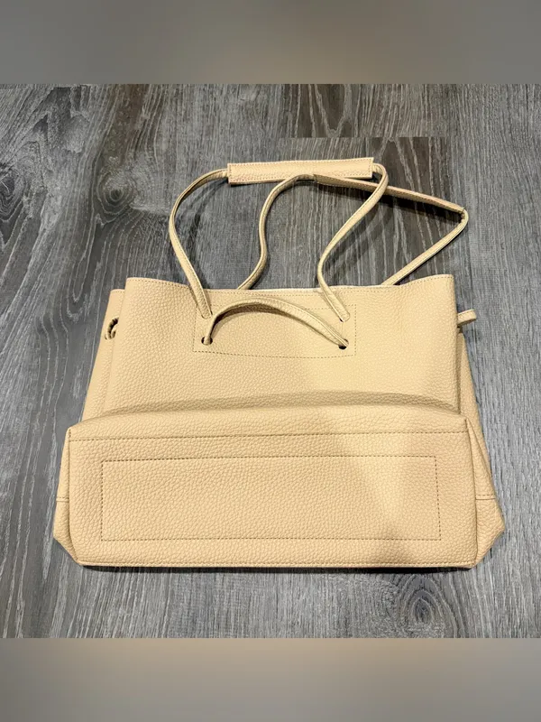 NWOT 8 Other Reasons Light Brown Bucket Tote Bag - Image 2