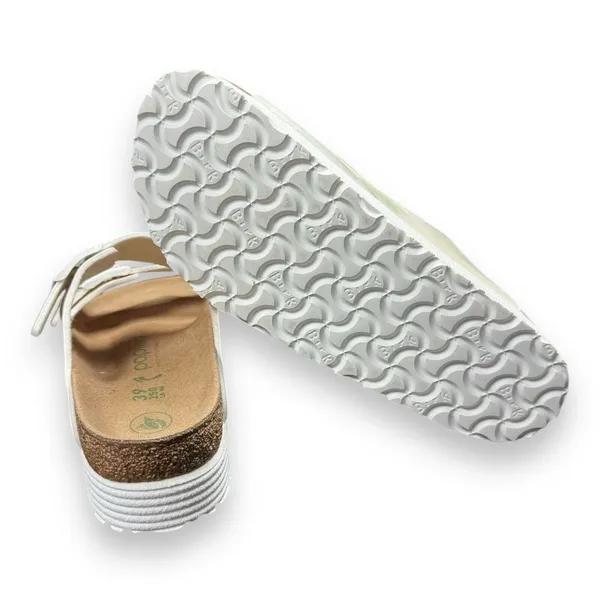 NEW Birkenstock Women's Size 7 Arizona Grooved Vegan Platform‎ Papillio Sandals - Image 7