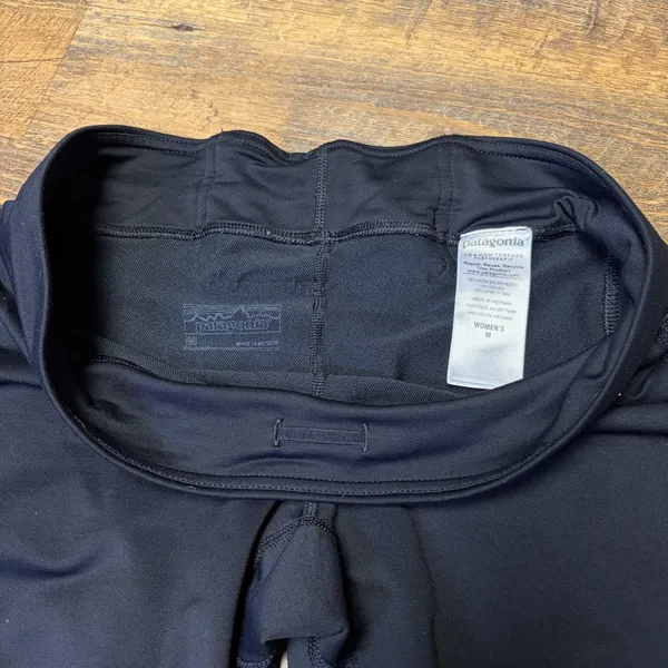Patagonia Velocity Running Tights Pants Womens Medium Black Leggings - Image 4
