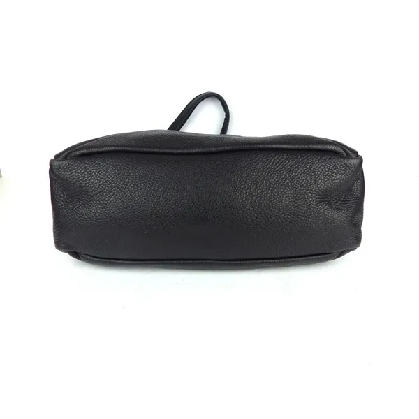Calvin Klein Black Pebbled Leather Shoulder Bag Hobo Purse Slouchy Zip Y2K - Image 7