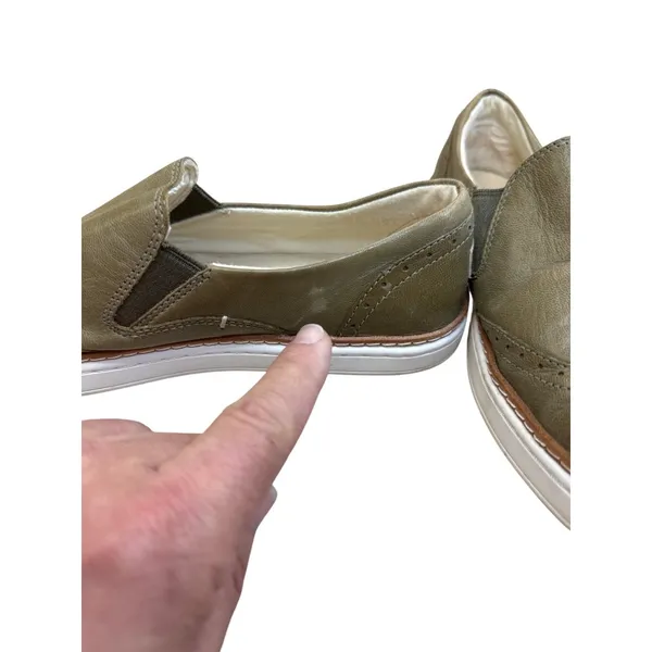 Ugg Womens Green Leather Slip-On Loafers Shoes Size 8 SKU8133 - Image 3