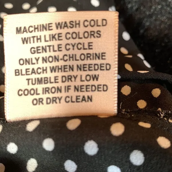 Philosophy Black and White Polka Dot Sleeveless Tank Top Semi Sheer Size S - Image 6