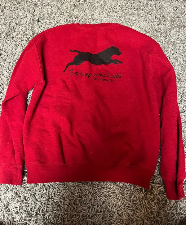 Red sweatshirt Size M - Image 2