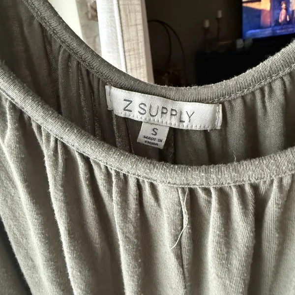 Z Supply Sage Green wide leg jumpsuit - Image 6