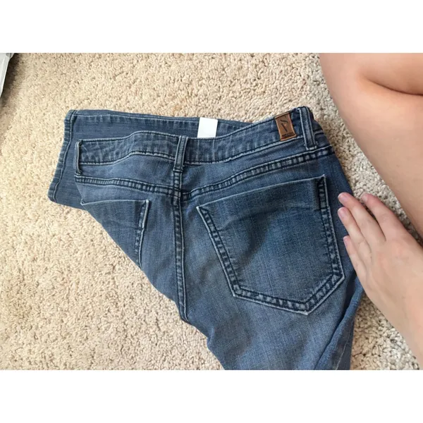 y2k Simply Vera Wang Capri Jeans Petite 6P Medium Wash Mid Rise Cropped Denim - Image 4