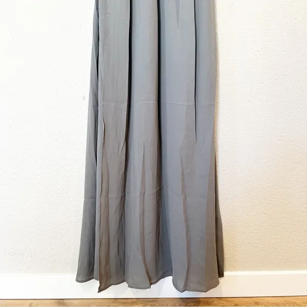 Show Me Your Mumu Dress Womens Bridesmaid Kendall V Neck Gray Side Slit XL NEW‎ - Image 6
