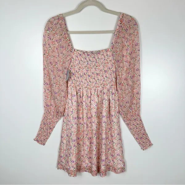 Hill House The Grace Nap Dress in Pink Multi Pansy - Image 5