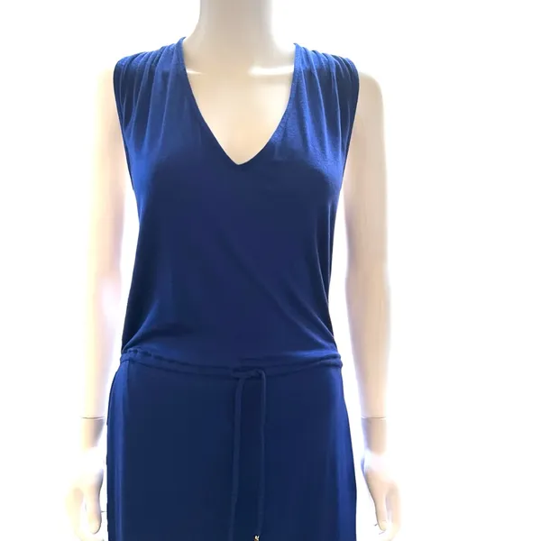 Tommy Bahama Slub Knit Blue Sapphire Maxi Dress Women’s Size Medium - Image 6