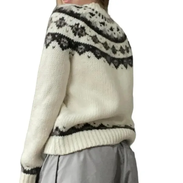 LOFT Ann Taylor Jeweled Wool Alpaca Mohair Mock Neck Sweater Medium - Image 15