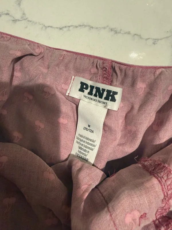 PINK Victoria's Secret Cherry Sleeping Shorts - Image 3