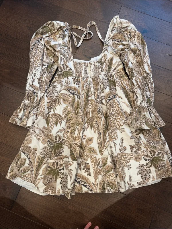 Anthropologie Pilcro Square-Neck Corduroy Babydoll Mini Dress XS - C59-023 - Image 11