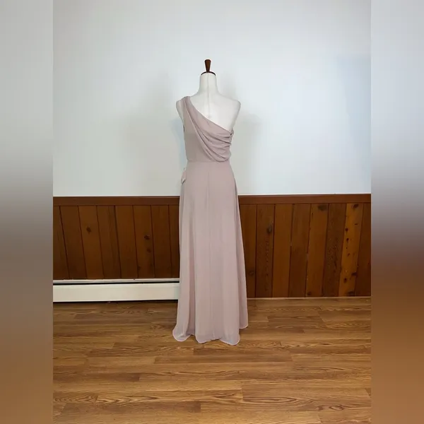 Birdy Grey Beautiful New Kira Taupe Chiffon Gown! - Image 8