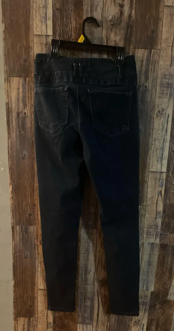 Jolt Women's blue Jeans with 3 buttons in front size 9 (29W) - Image 4