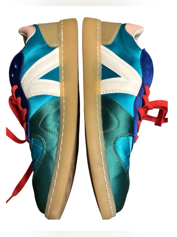 Mia Vesta Sneaker retro teak, green, red Women's Size 9.5 - Image 4