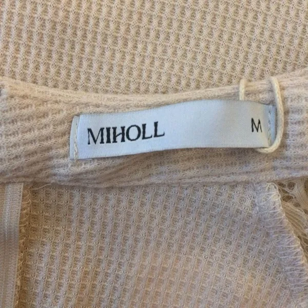 NWT Henley tan knit long sleeve medium Tan - Image 5