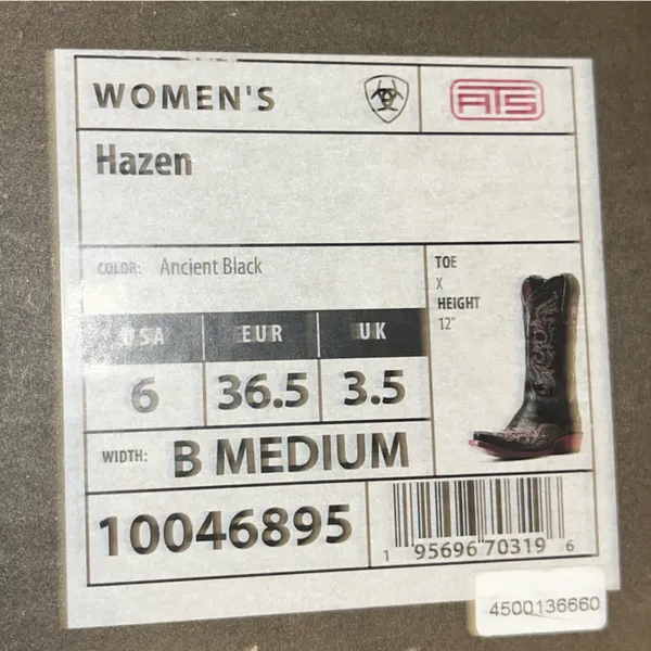 Ariat Hazen Ancient Black Western Boots - Image 14