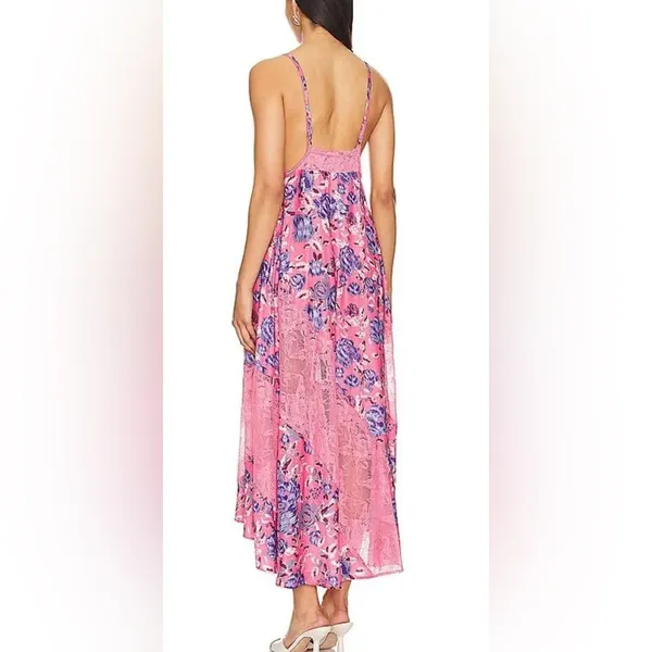 Free People First Date Printed Maxi Slip - Image 2