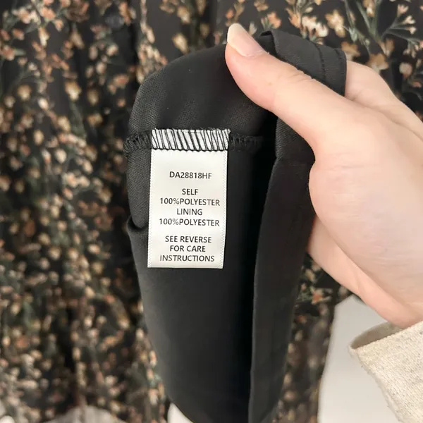 Baltic Born Huxley Tiered Button Up Fit & Flare Dress Black Floral Size XL NWOT - Image 7