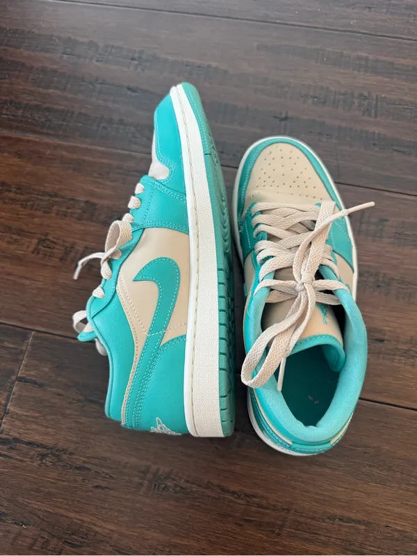 Nike Women’s Air Jordan Low Sanddrift/Washed Teal Sail sneakers Size 7.5 - Image 6