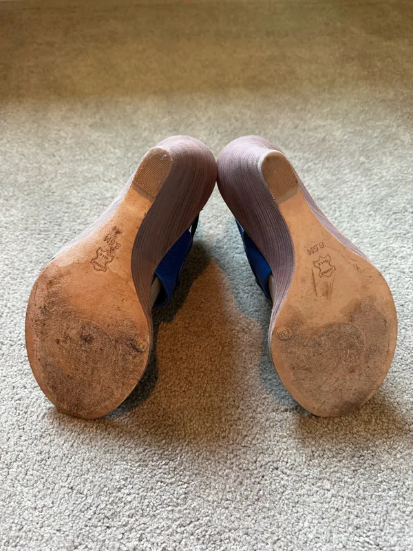 Tory Burch Blue Miller Wedge - Image 5