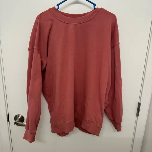 Lululemon Perfectly Oversized Crewneck Pullover Soft Cranberry - Image 2