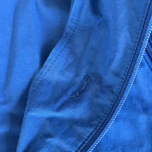 Vintage Danskin Now Track Jacket M Blue Mesh Zip Up Windbreaker Y2K Mom Workout - Image 10