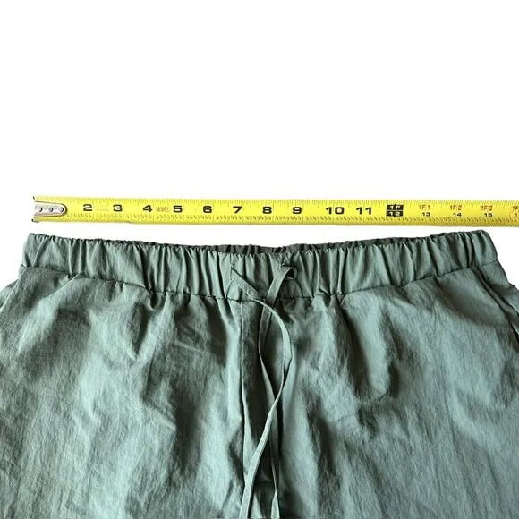 Le Lis Women’s M Baggy Cargo Pants Sage Green Pull‎ On Gorpcore Y2K Streetwear - Image 9