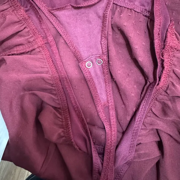 Abercrombie & Fitch Maroon Bodysuit (XS) - Image 4