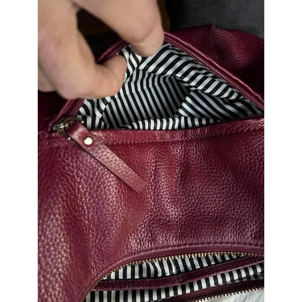 Kate Spade New York Leather Crossbody Bag - Burgundy - Image 6