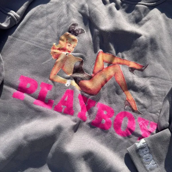 PLAYBOY x Misguided oversized sweatshirt Size L - Image 2
