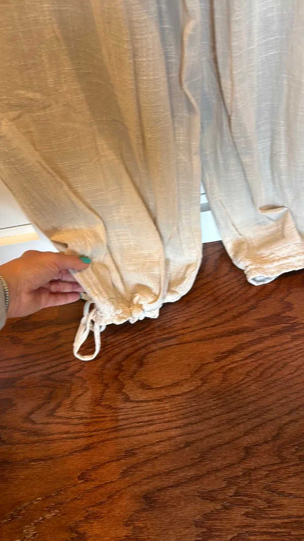 2 piece pant set Tan Size L top M pants - Image 3