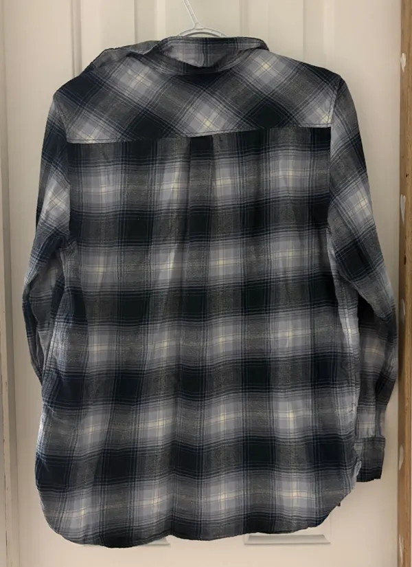 H&M Blue plaid flannel  - Image 2
