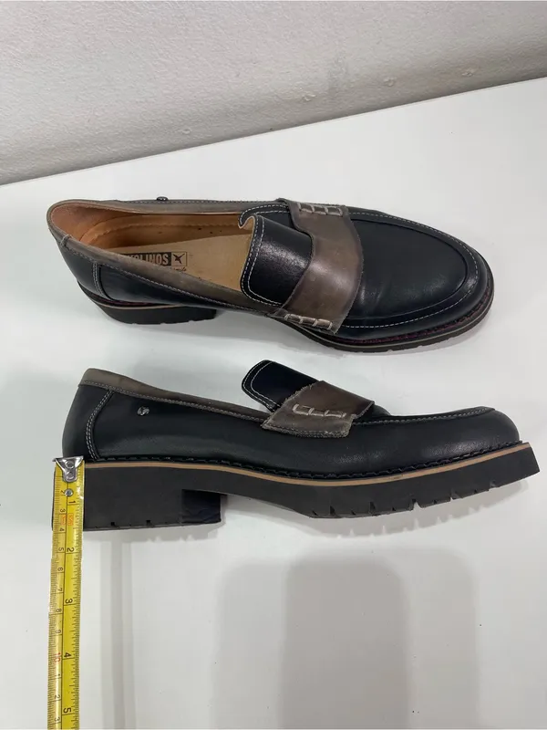 Pikolinos Shoes Aldaya Leather Penny Loafers Women 10.5 (41) Black Colorway - Image 3