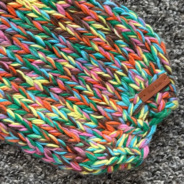 Handmade Colorful Knit Sweater - Image 6