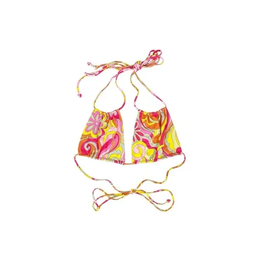 Frankie's Bikinis x Hailee‎ Steinfeld Far Out Sand Halter Bikini Top Pink Large - Image 5